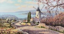 NEAR SOLLER, MAJORCA by William Henry Burns at Ross's Online Art Auctions