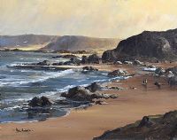 ON THE ANTRIM COAST by Paul Holmes at Ross's Online Art Auctions