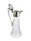 FINE CUT-GLASS CLARET JUG WITH STAR CUT BASE AND SILVER MOUNTS at Ross's Online Art Auctions