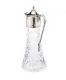 FINE CUT-GLASS CLARET JUG WITH STAR CUT BASE AND SILVER MOUNTS at Ross's Online Art Auctions
