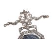 VICTORIAN WHITE GOLD PENDANT SET WITH MOONSTONE AND DIAMOND at Ross's Online Art Auctions