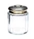 THREE ANTIQUE SILVER-TOPPED GLASS DRESSING TABLE JARS at Ross's Online Art Auctions