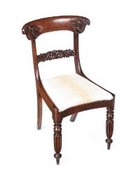REGENCY MAHOGANY SIDE CHAIR at Ross's Online Art Auctions