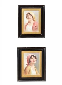 PAIR OF FRAMED OIL PAINTINGS at Ross's Online Art Auctions