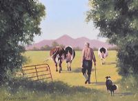 OUT TO GRAZE by Gregory Moore at Ross's Online Art Auctions