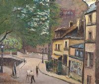 RUE DE L'ABREUVOIR, MONTMARTRE, PARIS by Gervais Baranger at Ross's Online Art Auctions