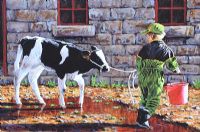THE CALF by Keith Glasgow at Ross's Online Art Auctions