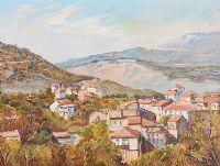 SPANISH ROOFTOPS by Vittorio Cirefice at Ross's Online Art Auctions
