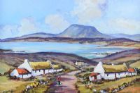 MUCKISH MOUNTAIN, COUNTY DONEGAL by Nigel Allison at Ross's Online Art Auctions