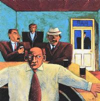 AT THE BAR by Graham Knuttel at Ross's Online Art Auctions