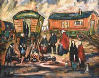TRAVELLERS CAMP by Markey Robinson at Ross's Online Art Auctions