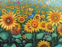 DRAGONFLIES & BUTTERFLIES by Jayne Taylor at Ross's Online Art Auctions