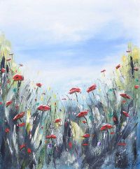 MEADOW FLOWERS by Hayley Huckson at Ross's Online Art Auctions