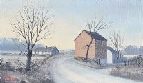 THE OLD BARN by Derek Quann at Ross's Online Art Auctions