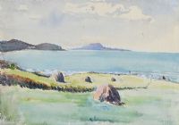 HAYSTACKS ON THE COAST by Anne Acheson at Ross's Online Art Auctions