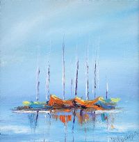 CALM SEAS by Hayley Huckson at Ross's Online Art Auctions
