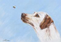 WATCHING THE BEE by Lawrence Chambers at Ross's Online Art Auctions