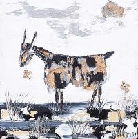 BLACK & GOLD GOAT by Michael Smyth at Ross's Online Art Auctions