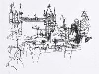 TOWER BRIDGE by Peter Hutchinson at Ross's Online Art Auctions