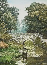 COUNTRY BRIDGE by Mark Spain at Ross's Online Art Auctions