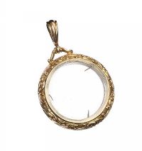 ANTIQUE 9CT GOLD DOUBLE-SIDED PICTURE LOCKET at Ross's Online Art Auctions