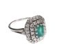WHITE GOLD EMERALD AND DIAMOND RING at Ross's Online Art Auctions