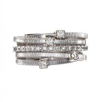 MARCO BICEGO 18CT WHITE GOLD DIAMOND RING at Ross's Online Art Auctions