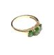 THREE 9CT GOLD RINGS WITH GREEN STONES at Ross's Online Art Auctions