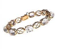 9CT GOLD SYNTHETIC RULITE BRACELET at Ross's Online Art Auctions