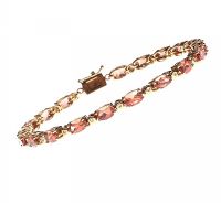 9CT GOLD COLOURED STONE BRACELET at Ross's Online Art Auctions