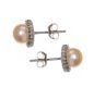 STERLING SILVER PEARL STUD EARRINGS at Ross's Online Art Auctions