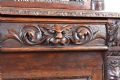 VICTORIAN CARVED OAK BOOKCASE at Ross's Online Art Auctions