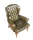 VINTAGE GREEN LEATHER ARMCHAIR at Ross's Online Art Auctions