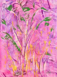 PINK ELEPHANT GRASS by Michelle Boyle at Ross's Online Art Auctions