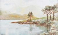 MOUTH OF ERRIFF RIVER, AASLEAGH, COUNTY MAYO by E. Crane at Ross's Online Art Auctions