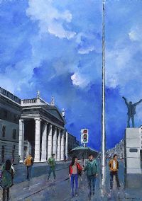 DUBLIN CITY CENTRE by Sean Lorinyenko at Ross's Online Art Auctions