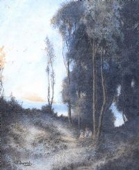 GATHERING WOOD by W.J. Vosh at Ross's Online Art Auctions
