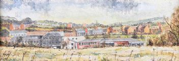 ROOFTOPS by Irish School at Ross's Online Art Auctions