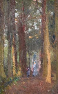 FOREST WALK by Francois Bulens at Ross's Online Art Auctions