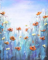WILD FLOWERS by Hayley Huckson at Ross's Online Art Auctions