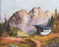 IN THE ALPS by William Yeaman at Ross's Online Art Auctions