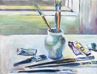 THE BRUSH POT by Irish School at Ross's Online Art Auctions