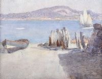 SHORE AT CULTRA by Samuel C.  Taylor at Ross's Online Art Auctions