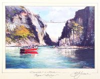 CARRICK A REDE ROPE BRIDGE by William Yeaman at Ross's Online Art Auctions