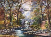 BRIDGE IN TOLLYMORE FORST, COUNTY DOWN by William Yeaman at Ross's Online Art Auctions