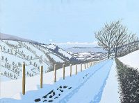 WINTER LANDSCAPE by B. McCaughan at Ross's Online Art Auctions