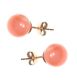 STRAND OF ANGEL SKIN CORAL BEADS AND EARRINGS at Ross's Online Art Auctions