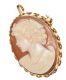 18CT GOLD CAMEO BROOCH/PENDANT AND 9CT GOLD CAMEO RING at Ross's Online Art Auctions