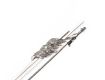 14CT WHITE GOLD DIAMOND-SET BROOCH at Ross's Online Art Auctions