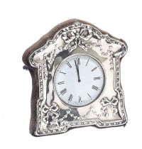 STERLING SILVER CLOCK FRAME at Ross's Online Art Auctions